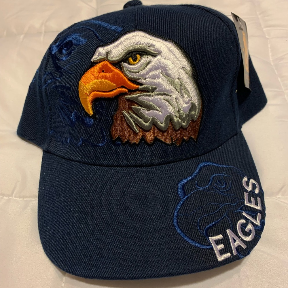 EAGLES SHADOW CAP HAT NAVY by Golden Lion. Nicely embroidered.